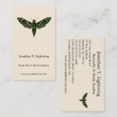 Deilephila Nerii - Oleander Hawk-Mothビジネスカー 名刺 (正面/裏面)