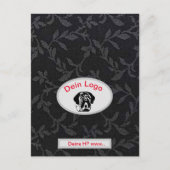  Dein Bild Mastiff Bulldog Logo Postkarte ポストカード (正面)