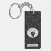 Dein Bild Mastiff Bulldog Logo Schlüsselanhänger キーホルダー (正面左)