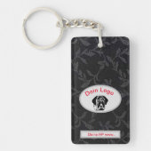 Dein Bild Mastiff Bulldog Logo Schlüsselanhänger キーホルダー (正面)