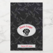  Dein Bild Mastiff Bulldog Logo Wein Etiketten  ワインラベル (シングルラベル)