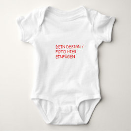 DEIN DESIGN/TEXT/FOTO Baby Strampler Babybodies ベビーボディスーツ