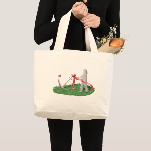 Dein innerer Halt Stoffbeutel  ラージトートバッグ (正面(商品))