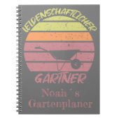 dein Name personalisierbares Design Gärtner ノートブック (正面)