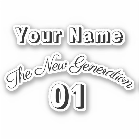 "Dein Name" - The New Generation 01 - シール (正面)