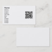 Dein QR Code auf Visitenkarten 名刺 (正面/裏面)