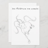 Dein Traumpferd zum ausmalen, Geburtstagskarte シーズンカード (正面/裏面)