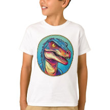 Deinonychus -クラシック恐竜Tシャツ