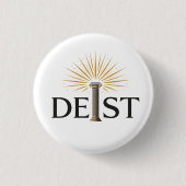 Deist - Deism Enlightenment Philosophy 缶バッジ (正面)