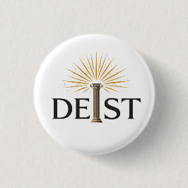 Deist - Deism Enlightenment Philosophy 缶バッジ