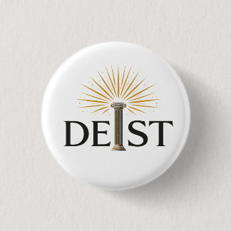 Deist - Deism Enlightenment Philosophy 缶バッジ