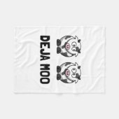 Deja Moo フリースブランケット (正面(横))