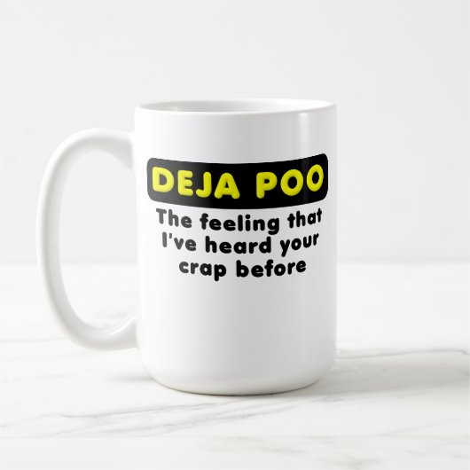 Deja Pooのおもしろマグカップ コーヒーマグカップ (左)