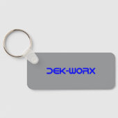 DEK-WORX EVAフォームカッティングサービス会社ロゴ キーホルダー (裏面)