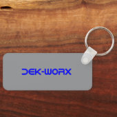DEK-WORX EVAフォームカッティングサービス会社ロゴ キーホルダー (正面)
