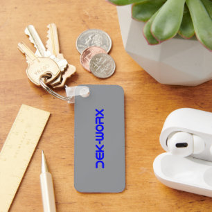 DEK-WORX EVAフォームカッティングサービス会社ロゴ キーホルダー