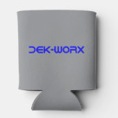 DEK-WORX EVAフォームカッティングサービス会社ロゴ 缶クーラー (裏面)
