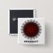 Dekerat (10次元のHypercube) 缶バッジ (正面&裏面)