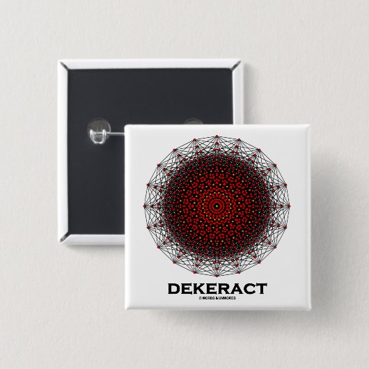 Dekerat (10次元のHypercube) 缶バッジ (正面&裏面)