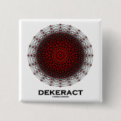 Dekerat (10次元のHypercube) 缶バッジ (正面)