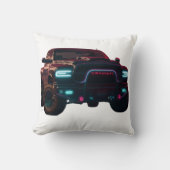 Deko Kissen Dodge TRX Neon Truck クッション (正面)