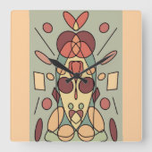 Dekokissen スクエア壁時計 (正面)