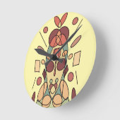 Dekokissen ラウンド壁時計 (傾斜)