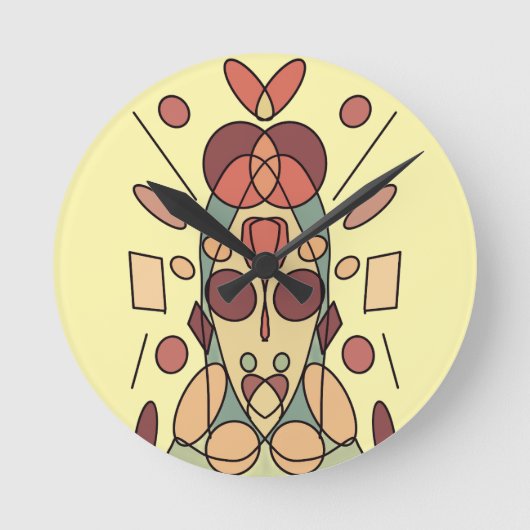 Dekokissen ラウンド壁時計 (正面)