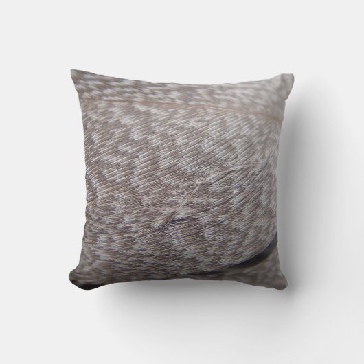 Dekokissen braune Feder クッション (正面)