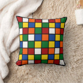 Dekokissen bunte Quadrate クッション (ブランケット)