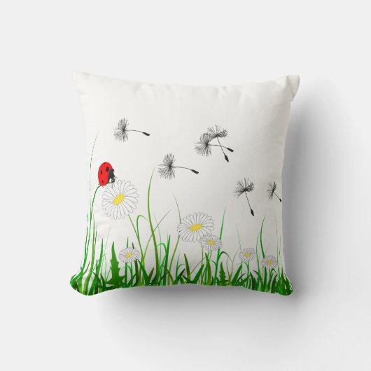 Dekokissen "FRÜHLINGSWIESE" クッション (正面)