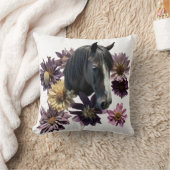 Dekokissen Pferd Flower クッション (ブランケット)