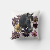 Dekokissen Pferd Flower クッション (正面)