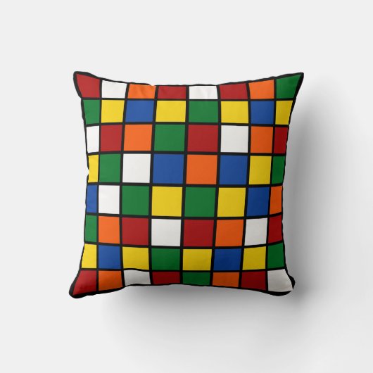 Dekokissen "Quadro" Bunt クッション (裏面)