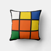 Dekokissen "Quadro" Rot & Orange クッション (裏面)
