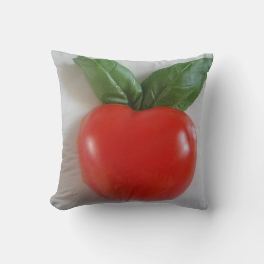 Dekokissen Tomate mit Basilikum クッション (正面)