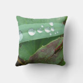 Dekokissen Wassertropfen auf Gras クッション (裏面)