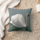 Dekokissen weisser Schwan クッション (ブランケット)