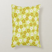 Dekokokissen mit Blümchenmotiv grün アクセントクッション (正面(垂直))