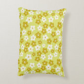 Dekokokissen mit Blümchenmotiv grün アクセントクッション (裏面(縦))