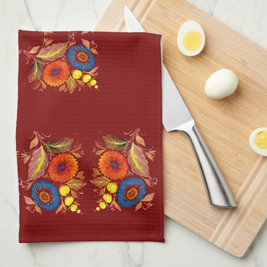 Dekorative Astern キッチンタオル (四つ折り)