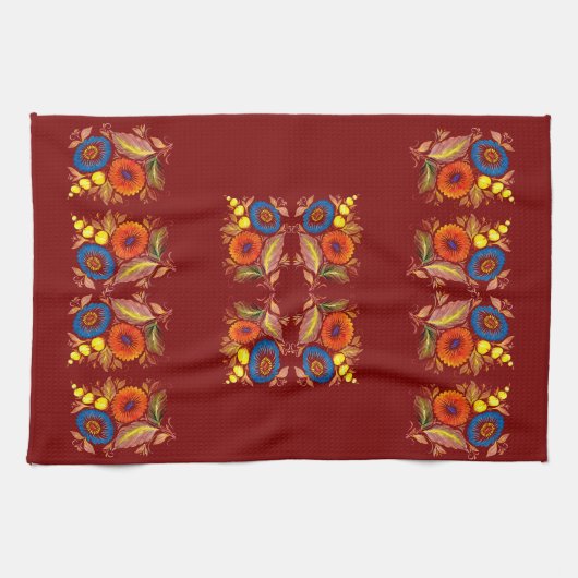 Dekorative Astern キッチンタオル (横)