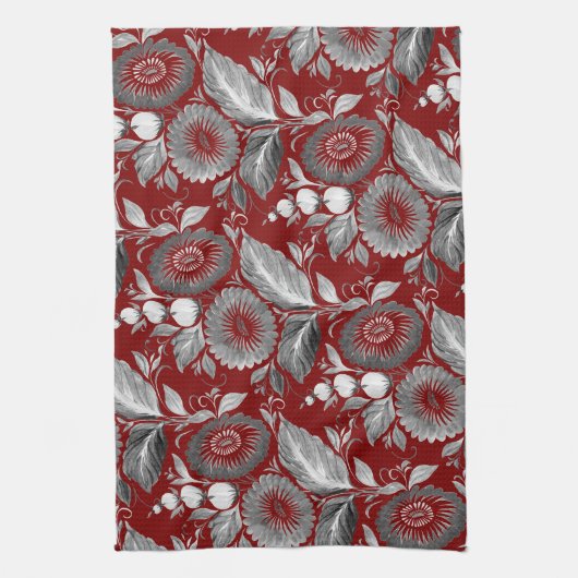 Dekorative Blumen キッチンタオル (縦)