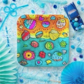 Dekorative Muscheln und Steine ペーパープレート (パーティー)