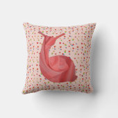 Dekorative rosa Schnecke クッション (裏面)