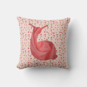 Dekorative rosa Schnecke クッション (正面)