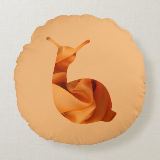 Dekorative Schnecke ラウンドクッション (正面)