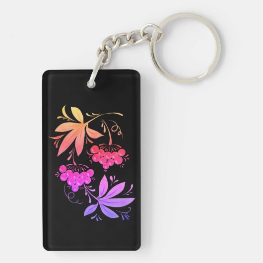 Dekorative Trauben und Blättern  キーホルダー (裏面)