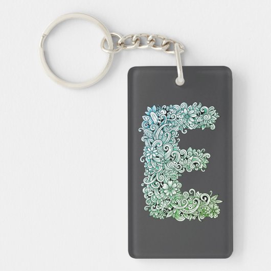Dekorativer Buchstabe „E“ キーホルダー (正面)