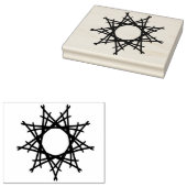 Dekorativer Stern ラバースタンプ (押印)